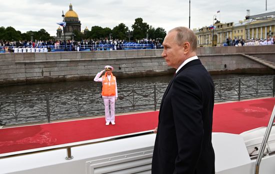 Russia Putin Main Navy Day Parade