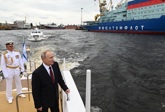 Russia Putin Trawler Launching