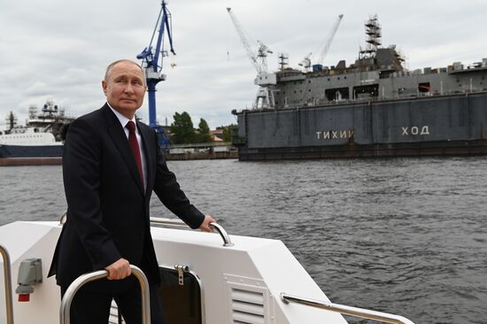 Russia Putin Trawler Launching