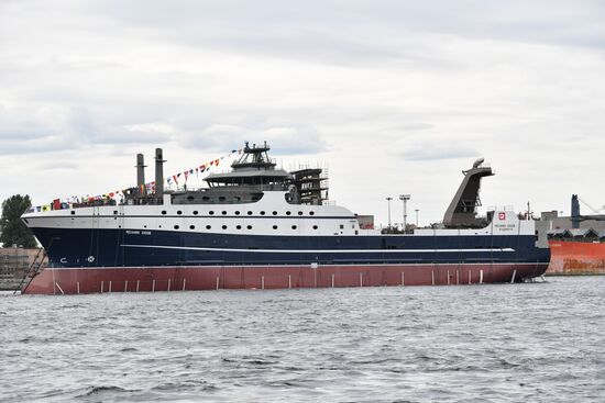 Russia Putin Trawler Launching