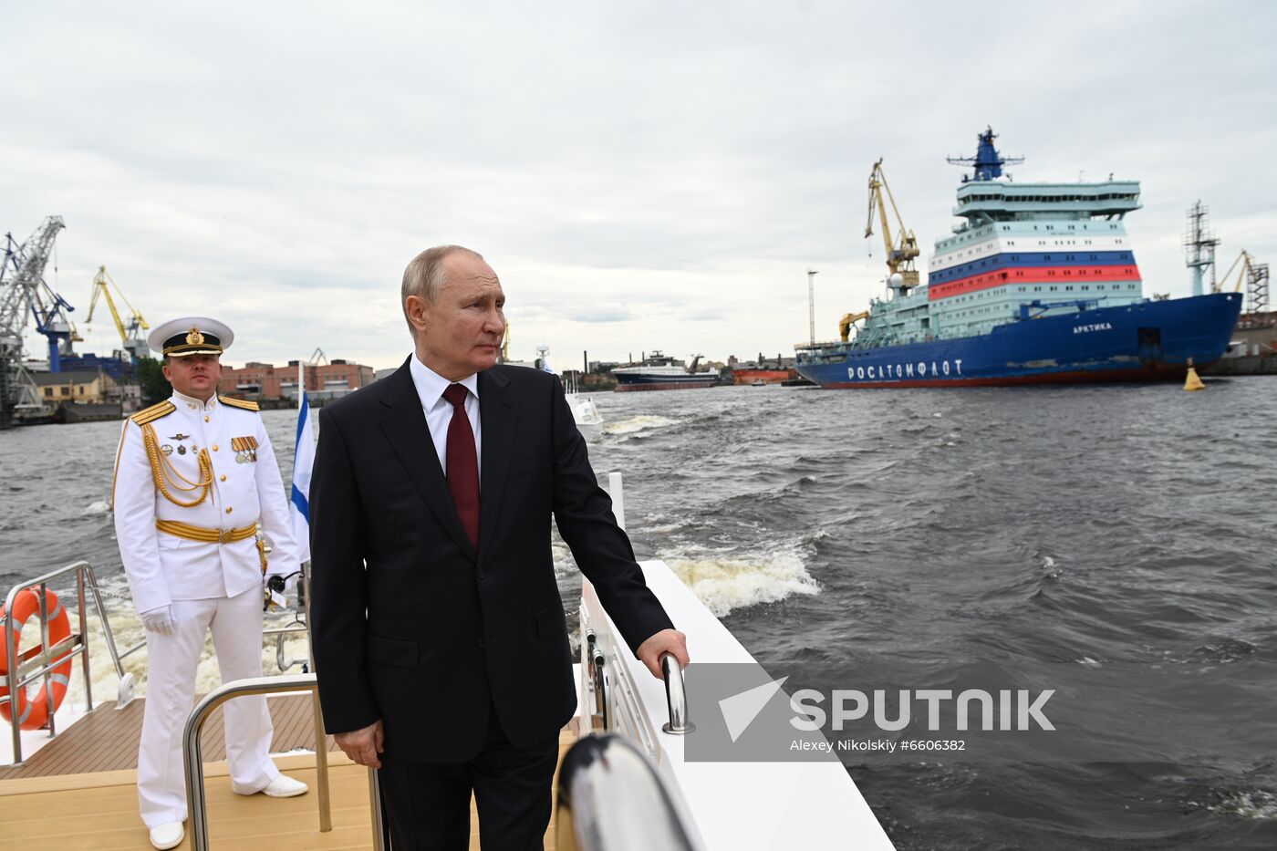 Russia Putin Trawler Launching