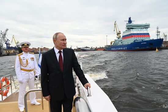 Russia Putin Trawler Launching