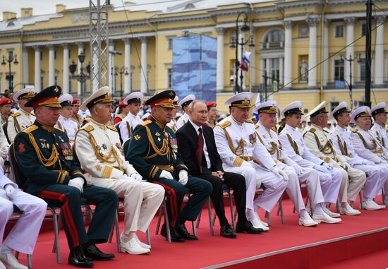 Russia Putin Main Navy Day Parade