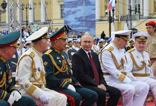Russia Putin Main Navy Day Parade