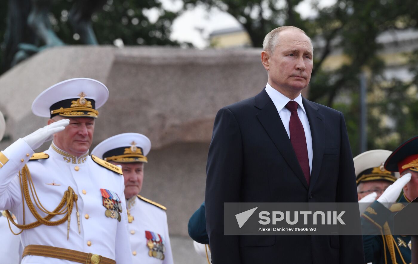 Russia Putin Main Navy Day Parade