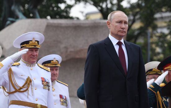 Russia Putin Main Navy Day Parade