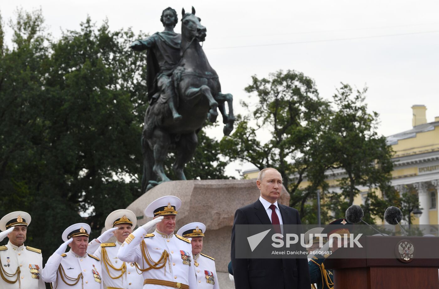Russia Putin Main Navy Day Parade