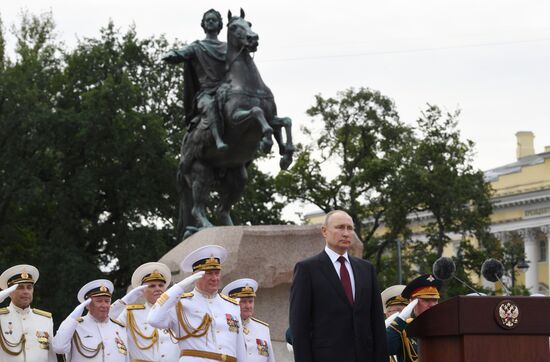 Russia Putin Main Navy Day Parade