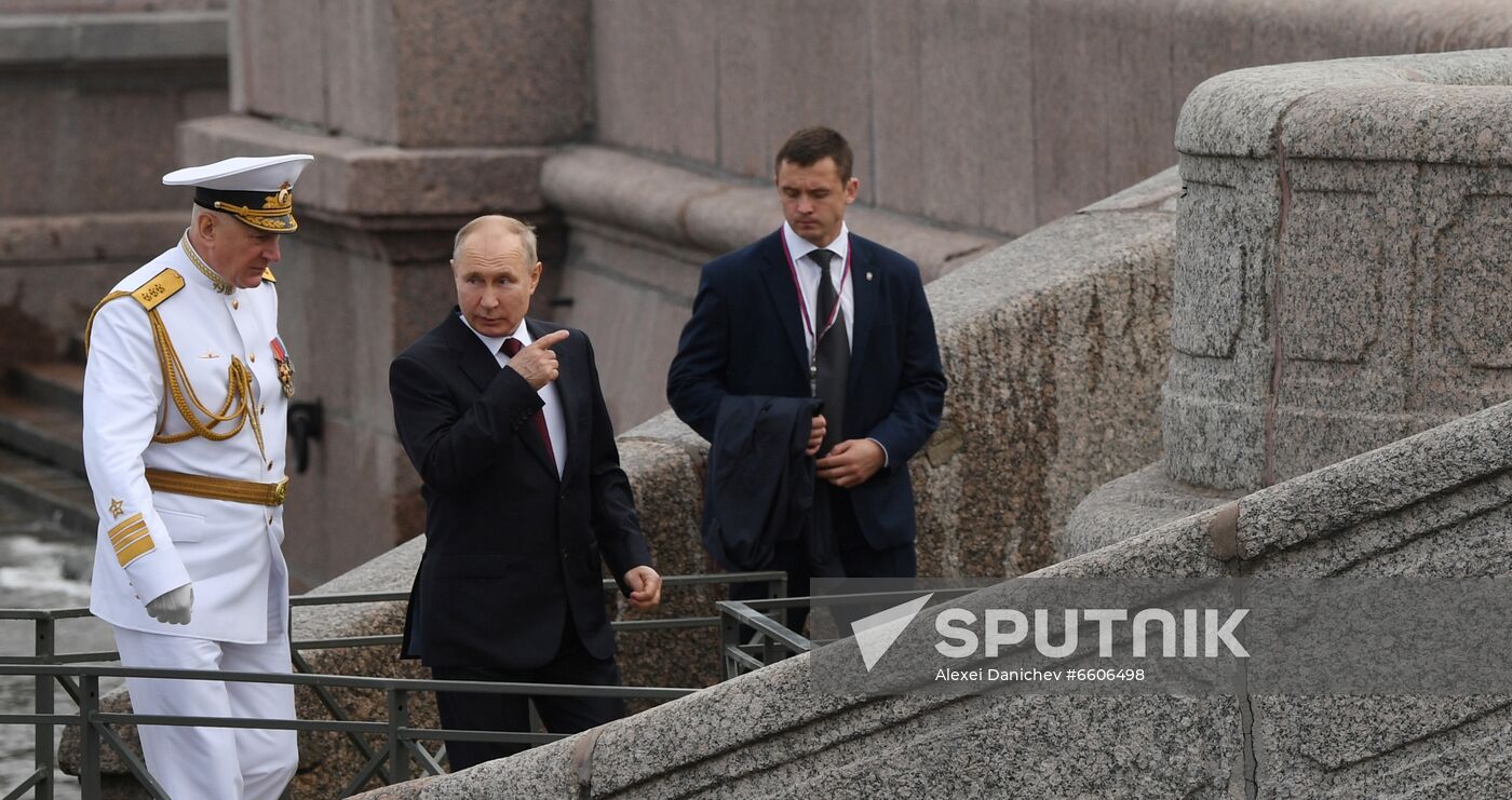 Russia Putin Main Navy Day Parade