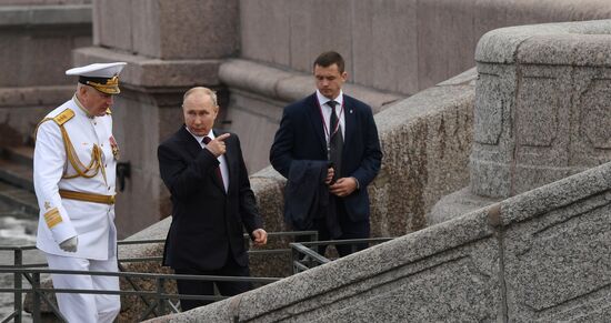 Russia Putin Main Navy Day Parade