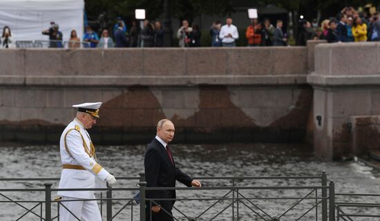 Russia Putin Main Navy Day Parade