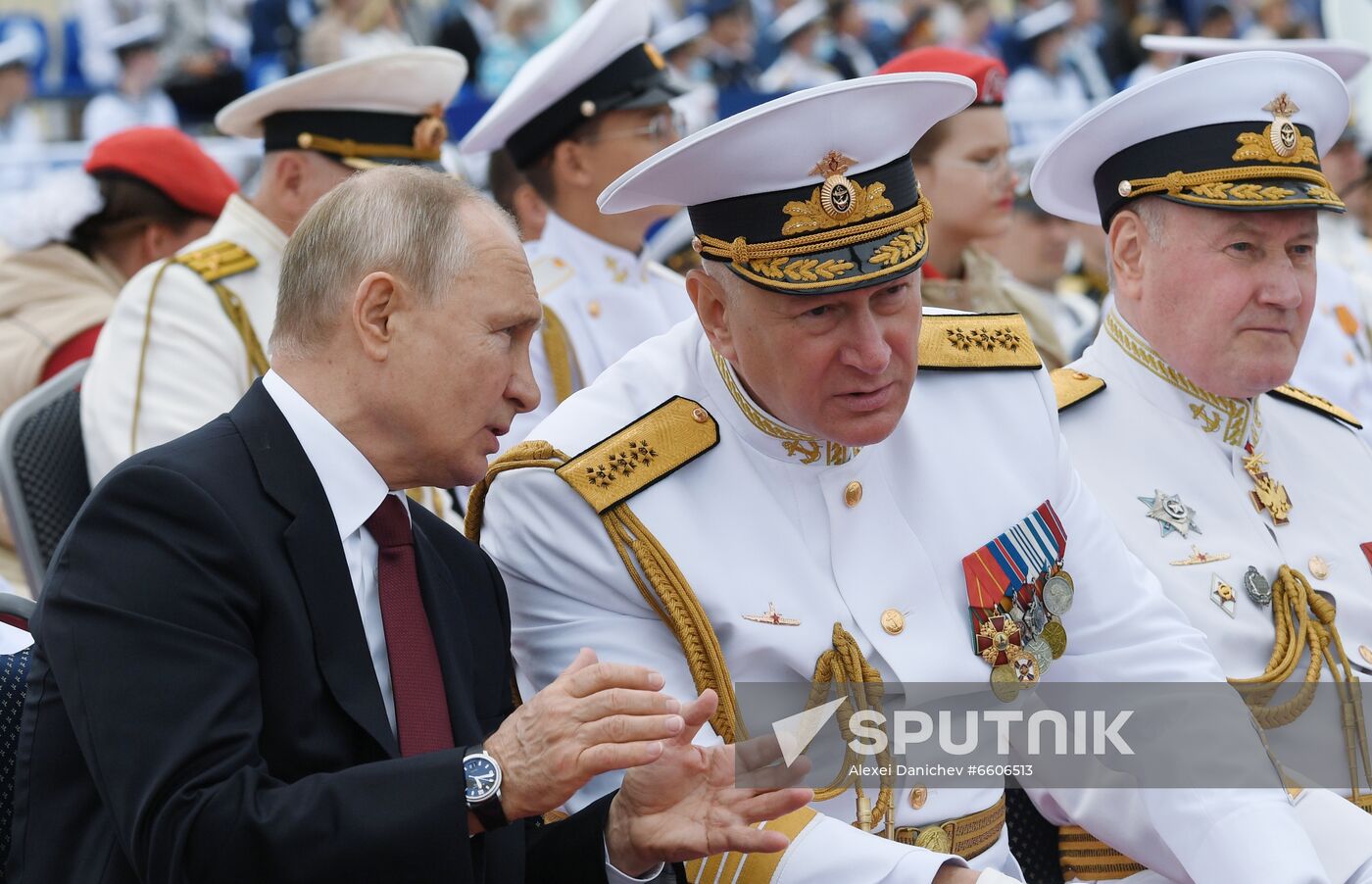 Russia Putin Main Navy Day Parade