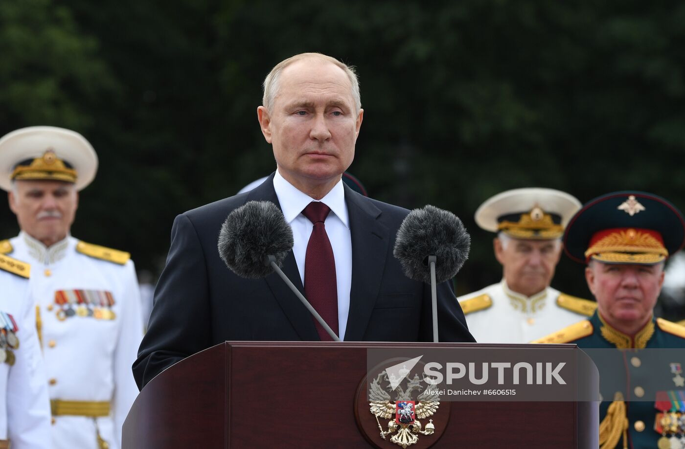 Russia Putin Main Navy Day Parade