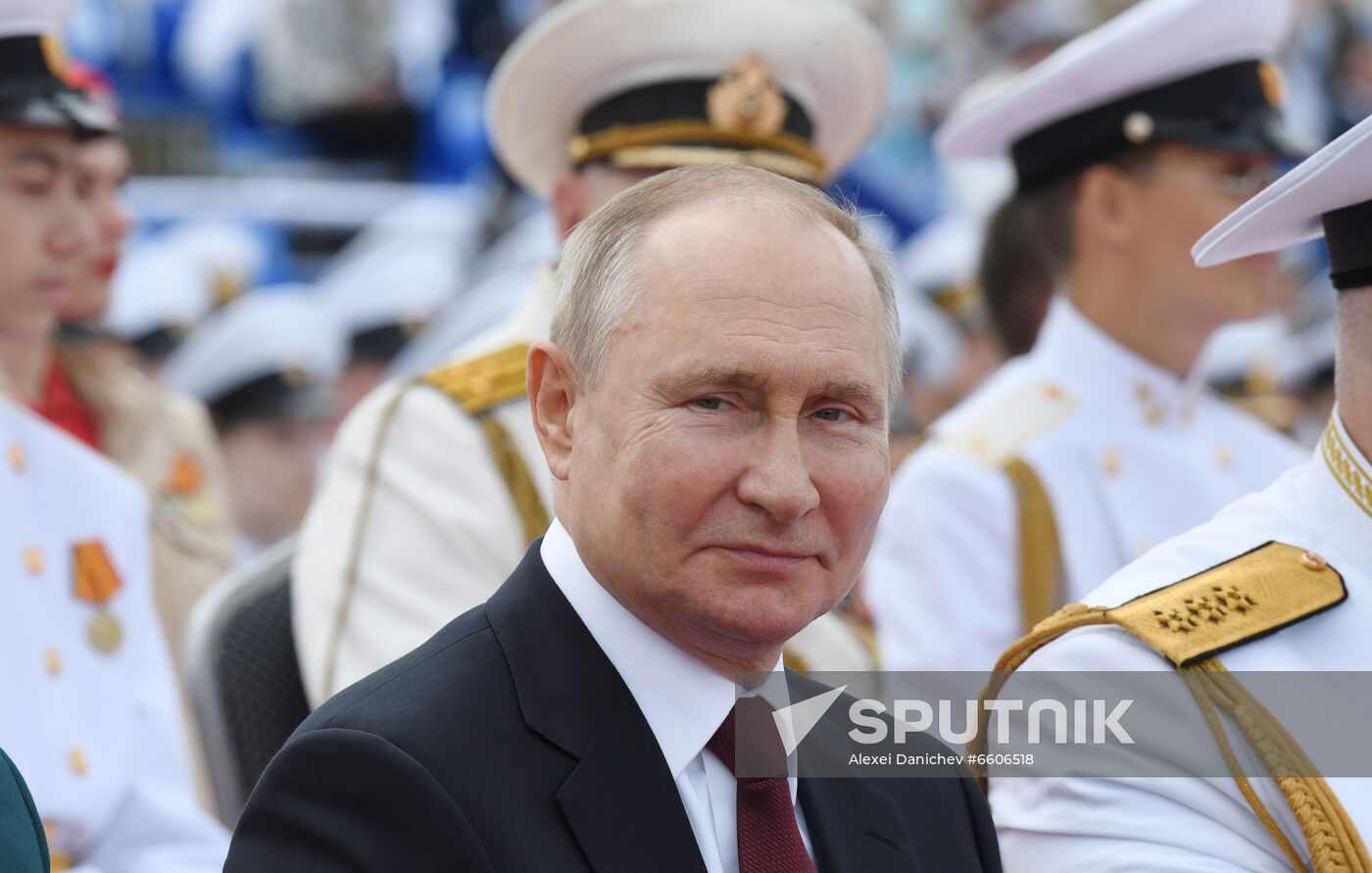 Russia Putin Main Navy Day Parade