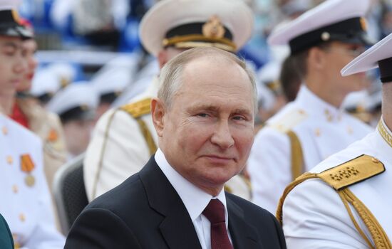 Russia Putin Main Navy Day Parade