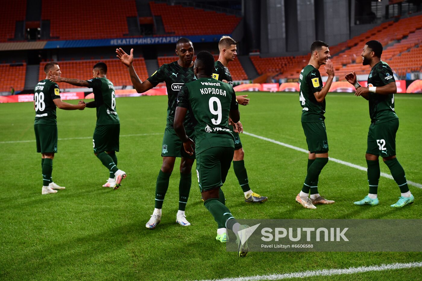 Russia Soccer Premier-League Ural - Krasnodar