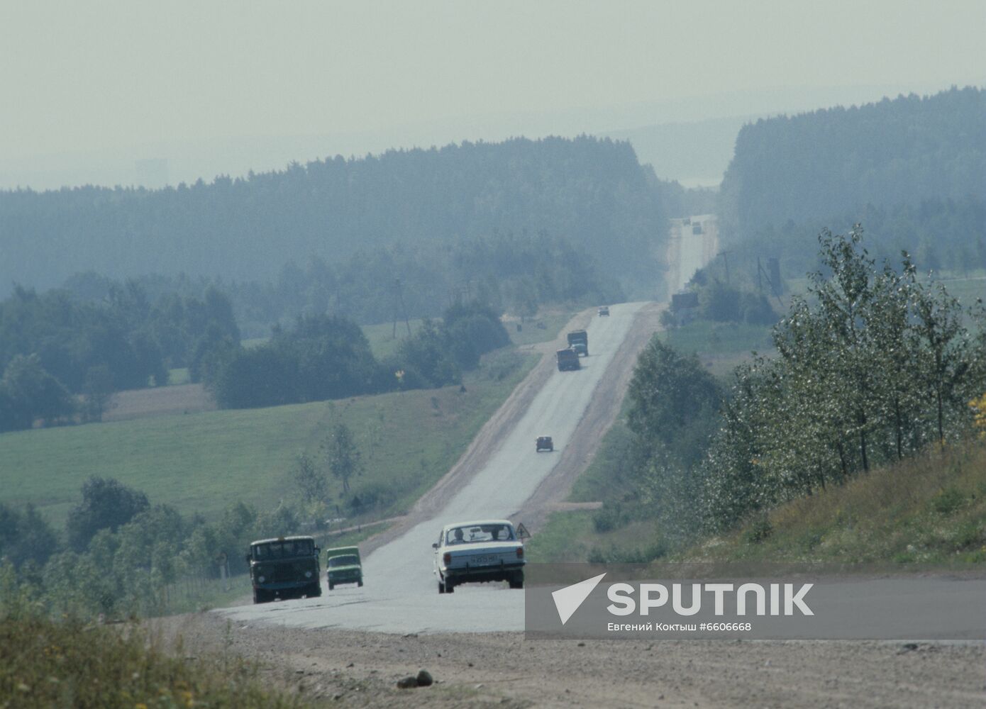 Minsk-Molodechno road in Belorussia