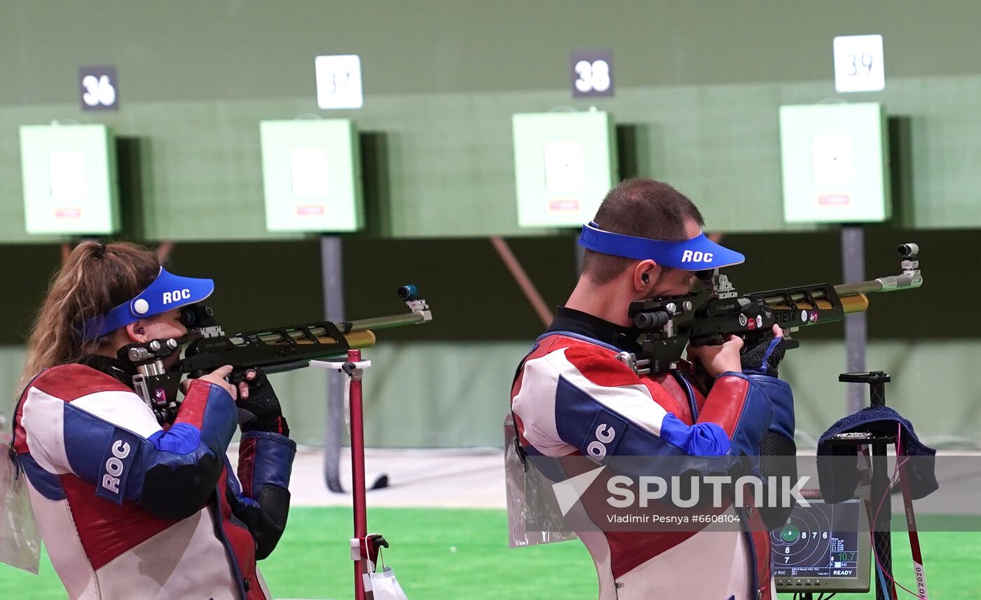 Japan Olympics 2020 Shooting Air Rifle Mixed Team