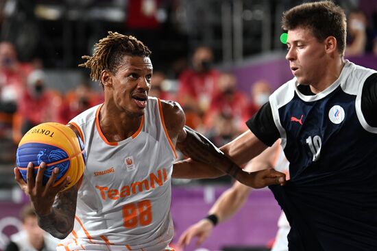 Japan Olympics 2020 3x3 Basketball Men Netherlands - ROC