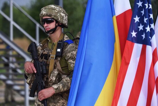 Ukraine NATO Three Swords Military Drills