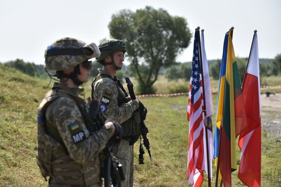 Ukraine NATO Three Swords Military Drills