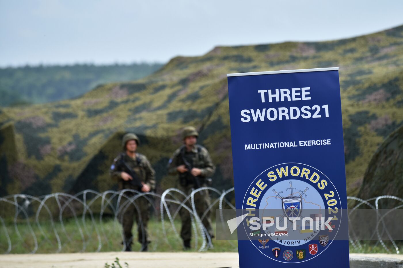 Ukraine NATO Three Swords Military Drills