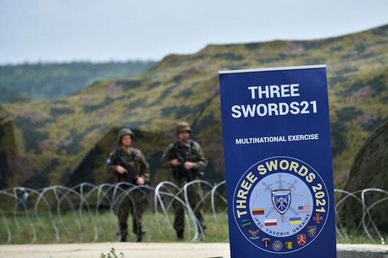 Ukraine NATO Three Swords Military Drills