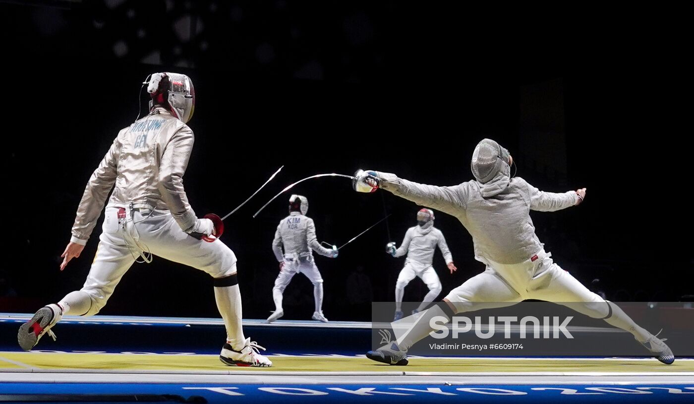 Japan Olympics 2020 Fencing Men Sabre Team