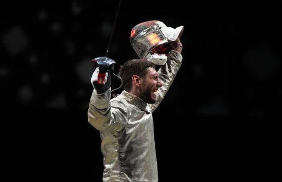 Japan Olympics 2020 Fencing Men Sabre Team