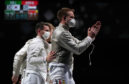 Japan Olympics 2020 Fencing Men Sabre Team