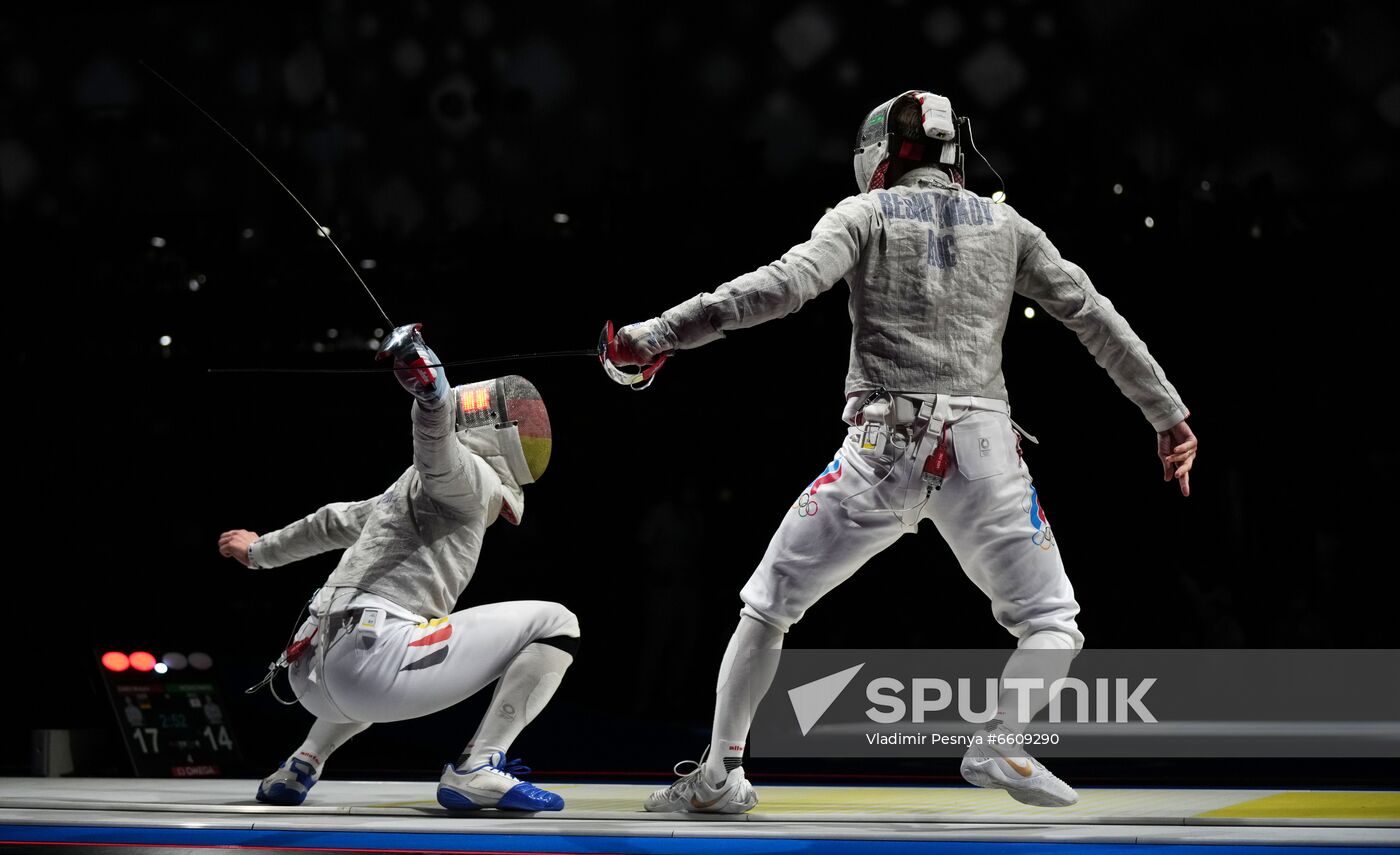 Japan Olympics 2020 Fencing Men Sabre Team