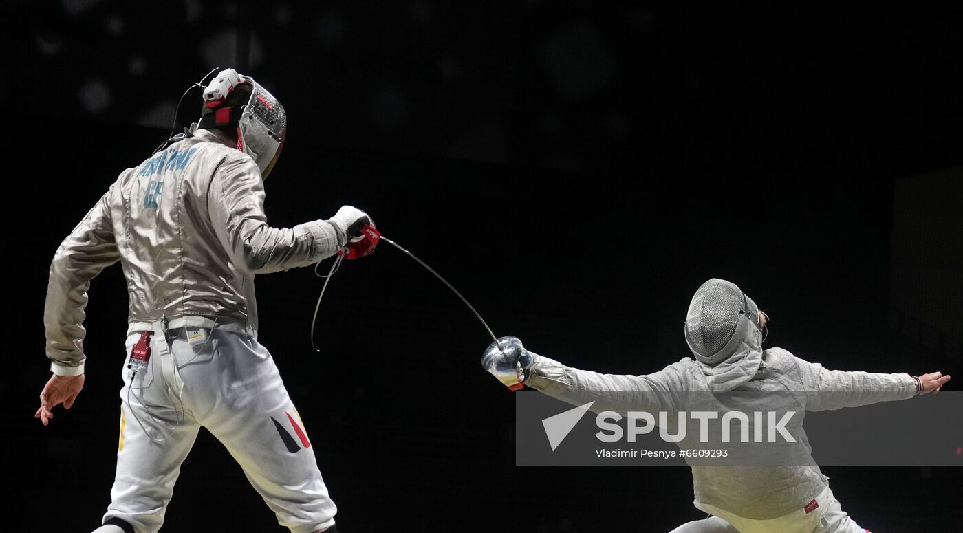 Japan Olympics 2020 Fencing Men Sabre Team