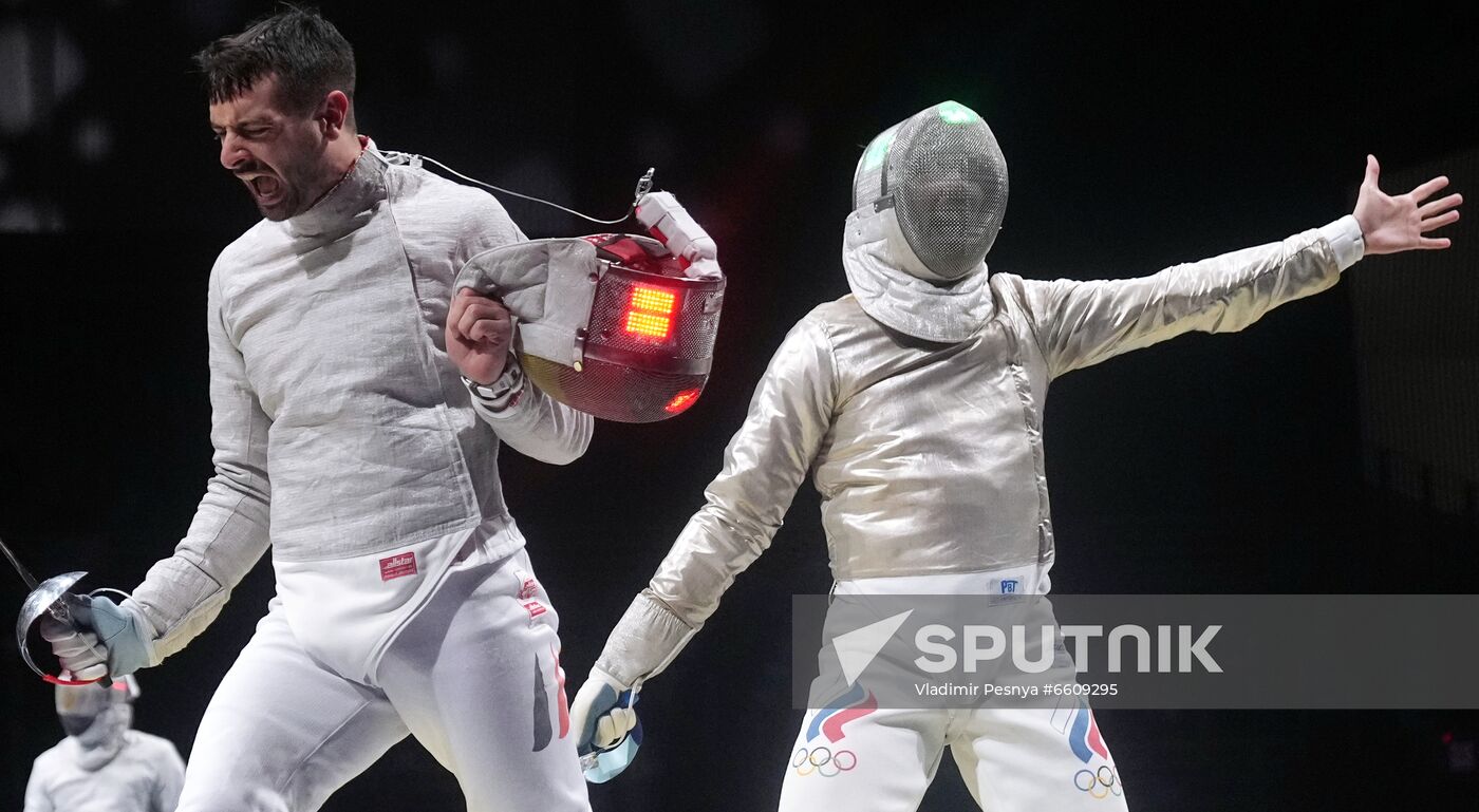 Japan Olympics 2020 Fencing Men Sabre Team