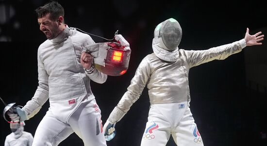 Japan Olympics 2020 Fencing Men Sabre Team