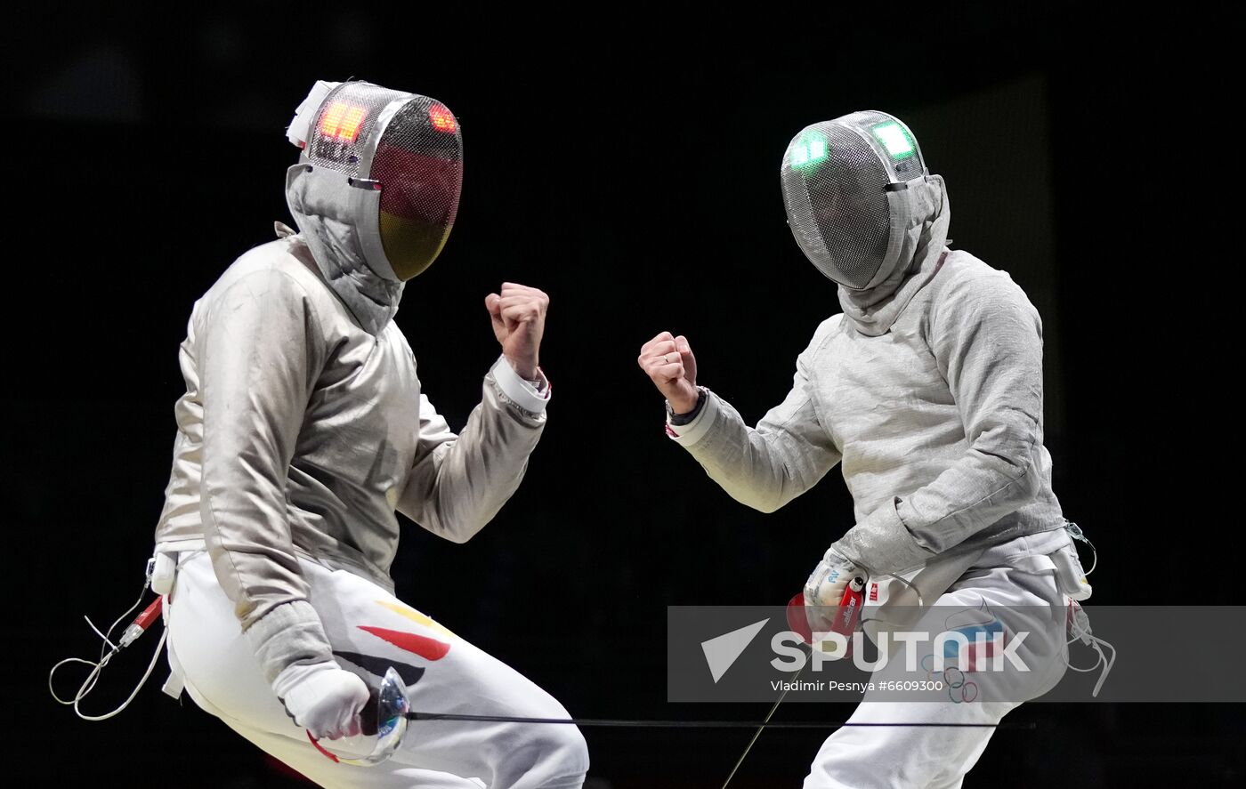 Japan Olympics 2020 Fencing Men Sabre Team