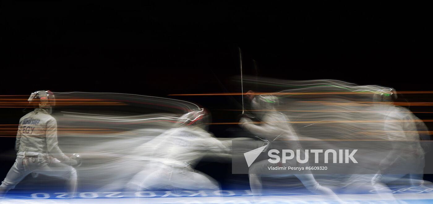 Japan Olympics 2020 Fencing Men Sabre Team