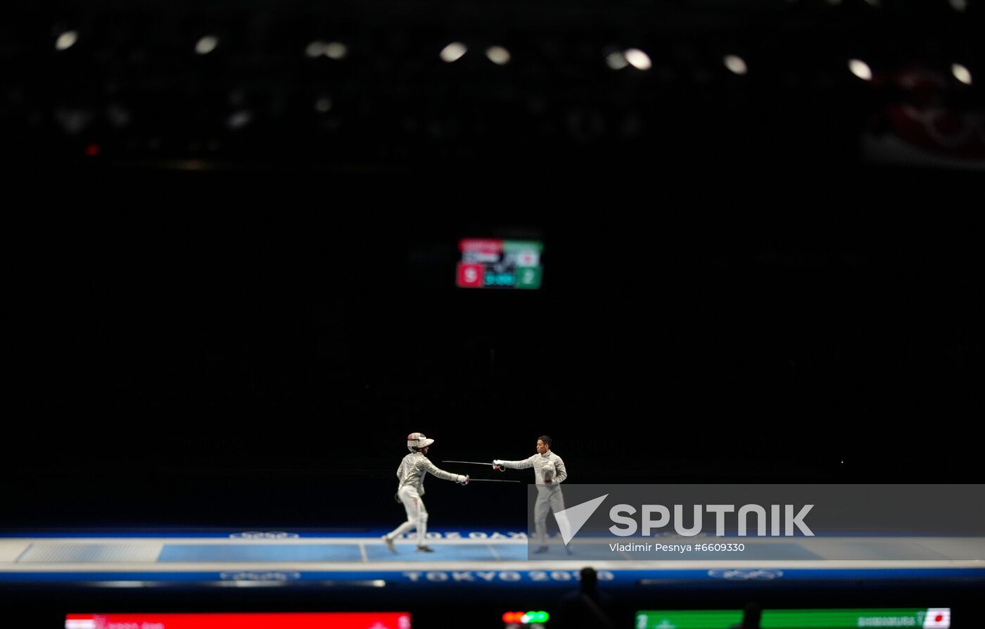 Japan Olympics 2020 Fencing Men Sabre Team