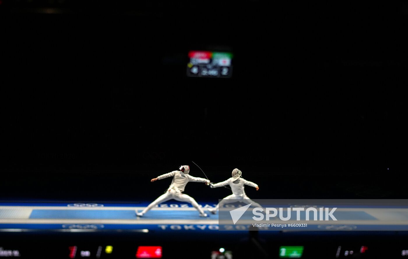 Japan Olympics 2020 Fencing Men Sabre Team