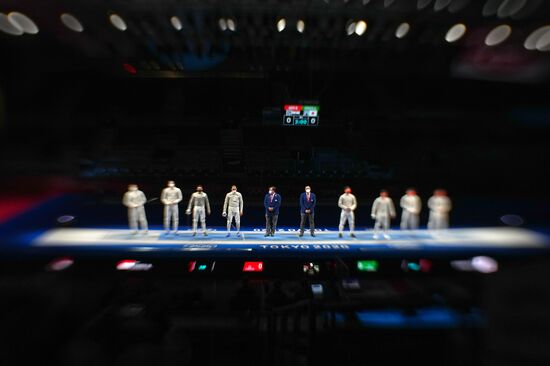 Japan Olympics 2020 Fencing Men Sabre Team