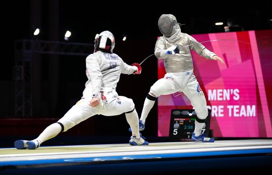Japan Olympics 2020 Fencing Men Sabre Team