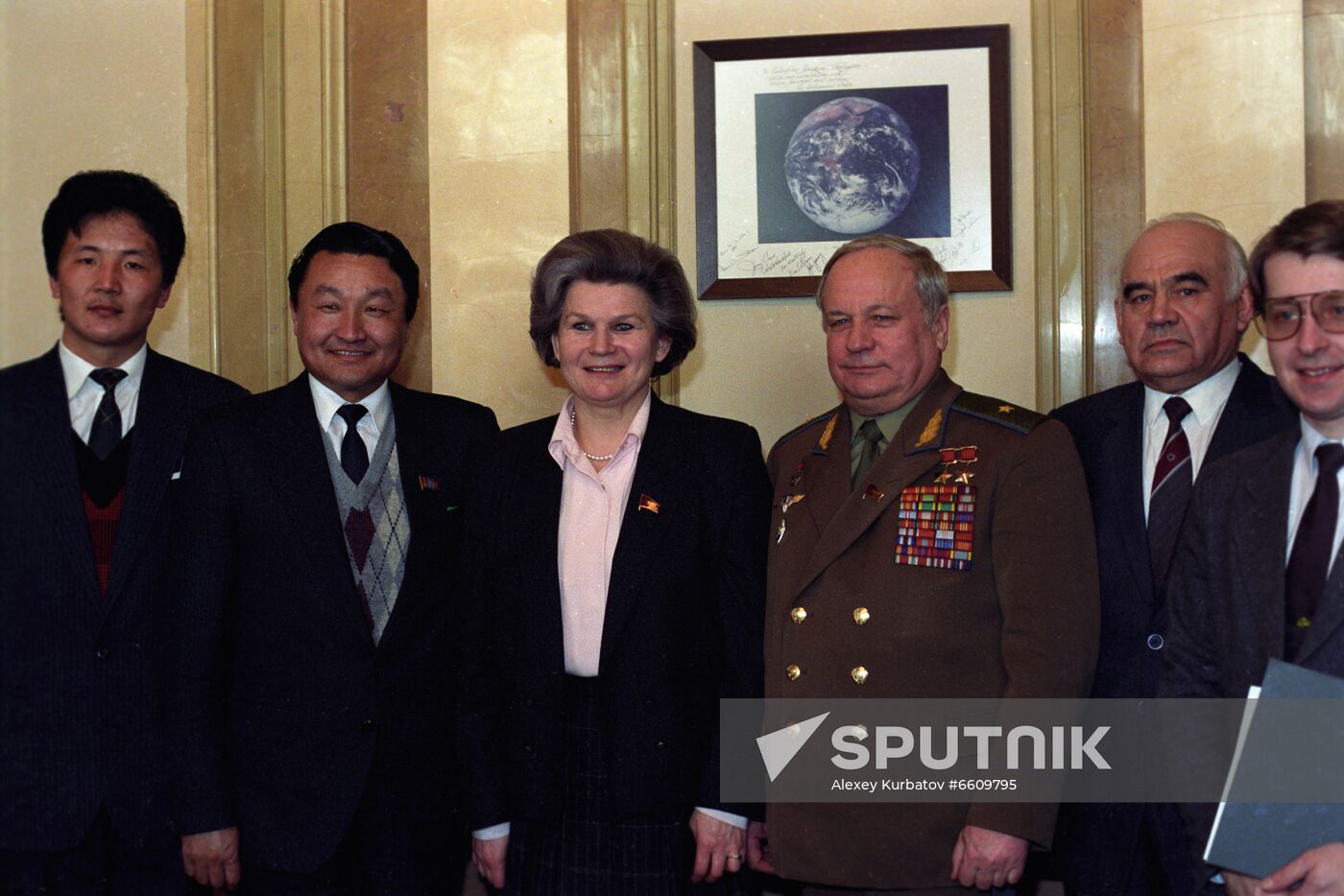 Mongolian cosmonaut Jugderdemidiin Gurragchaa in Moscow