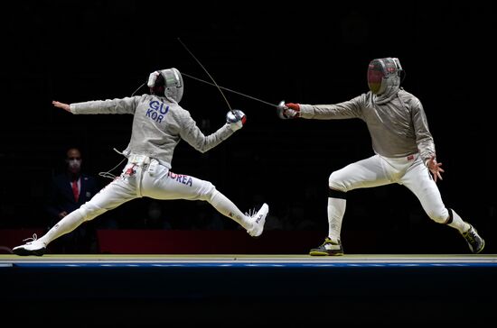 Japan Olympics 2020 Fencing Men Sabre Team