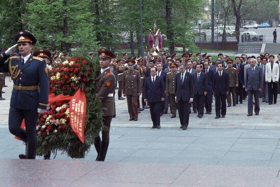 Jiang Zemin visits Soviet Union