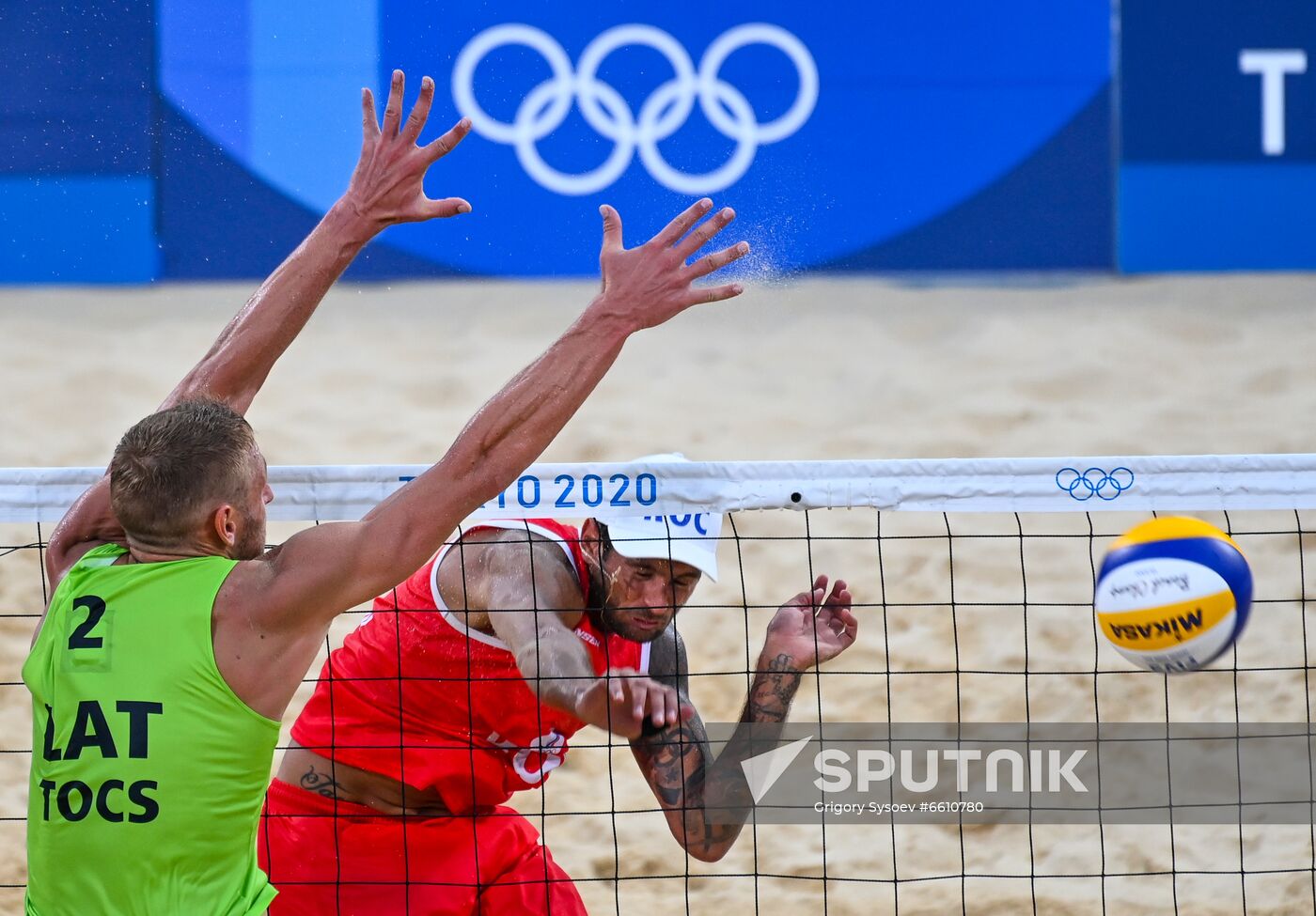 Japan Olympics 2020 Beach Volleyball Men Krasilnikov/Stoyanovskiy - Plavins/Tocs