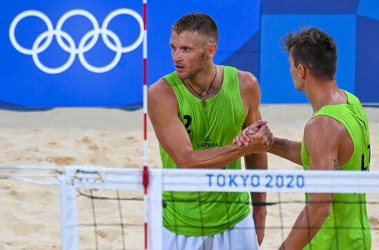 Japan Olympics 2020 Beach Volleyball Men Krasilnikov/Stoyanovskiy - Plavins/Tocs