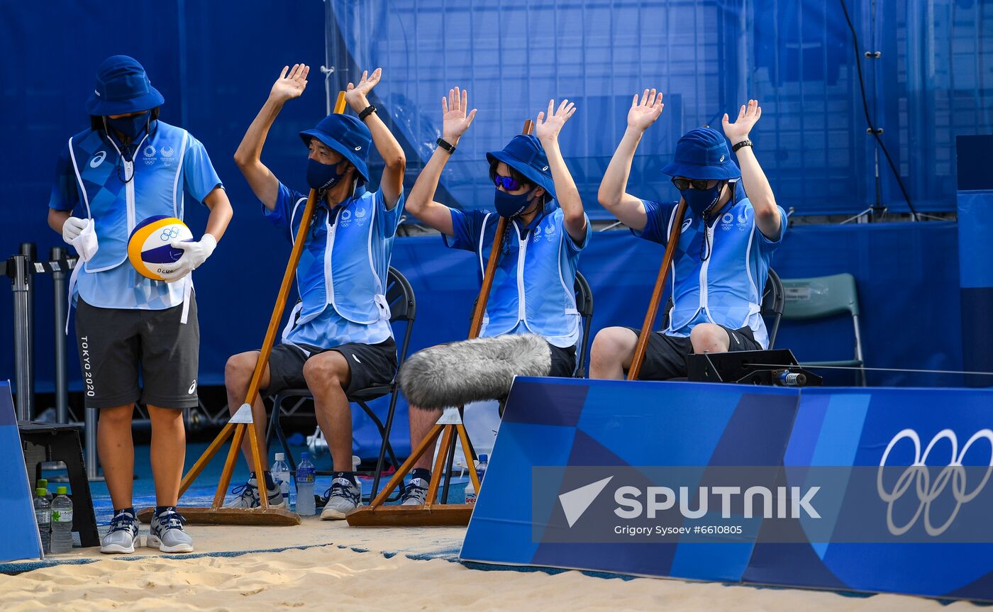 Japan Olympics 2020 Beach Volleyball Men Krasilnikov/Stoyanovskiy - Plavins/Tocs