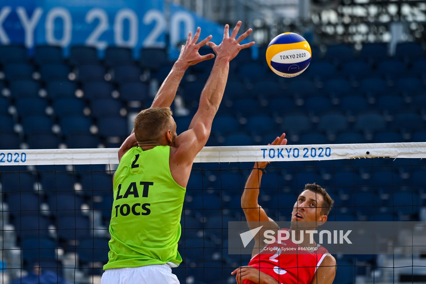 Japan Olympics 2020 Beach Volleyball Men Krasilnikov/Stoyanovskiy - Plavins/Tocs