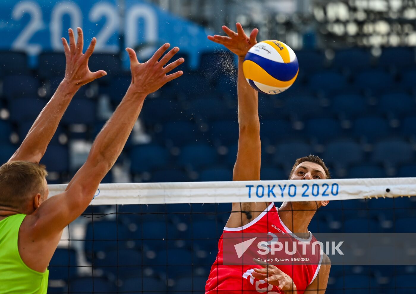 Japan Olympics 2020 Beach Volleyball Men Krasilnikov/Stoyanovskiy - Plavins/Tocs
