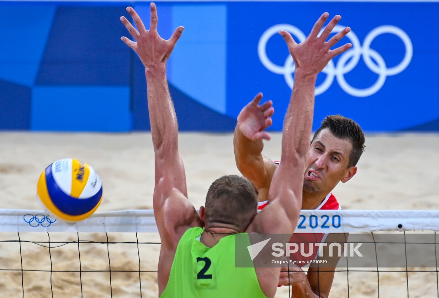 Japan Olympics 2020 Beach Volleyball Men Krasilnikov/Stoyanovskiy - Plavins/Tocs