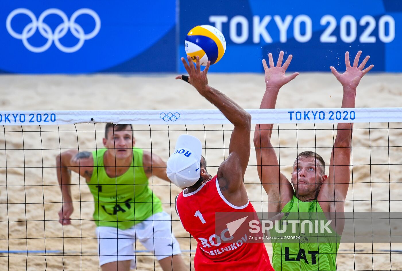 Japan Olympics 2020 Beach Volleyball Men Krasilnikov/Stoyanovskiy - Plavins/Tocs